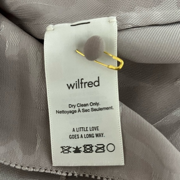 Wilfred Lourdes Long Sleeve Blouse Silk Taupe - Picture 12 of 12